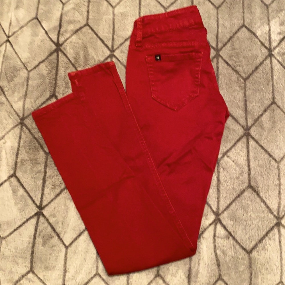 Red skull pants